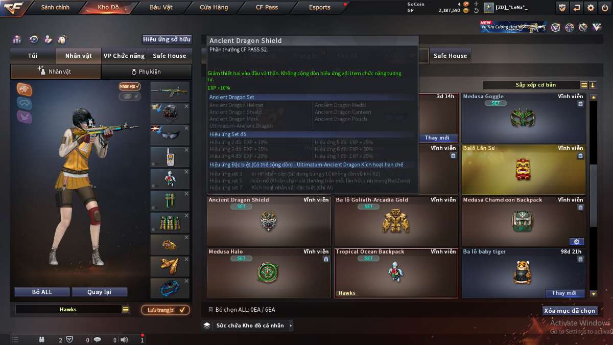 shop acc cf uy tin gia re